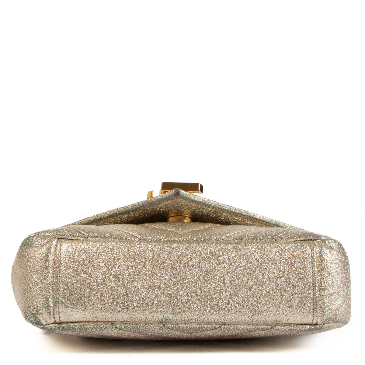 Sac bandoulière Baby College couleur champagne doré Saint Laurent