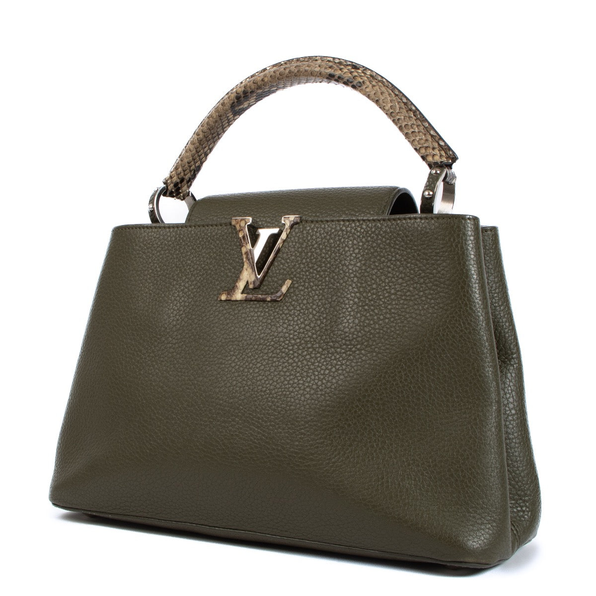 Shop an authentic preloved Louis Vuitton Emeraude Taurillon Leather Capucines MM Bag on Labellov.com