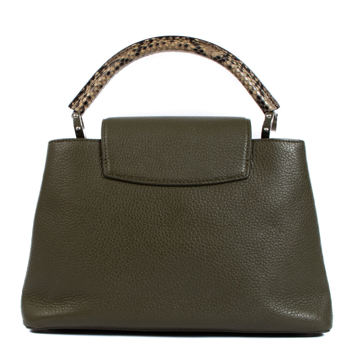 Shop an authentic preloved Louis Vuitton Emeraude Taurillon Leather Capucines MM Bag on Labellov.com