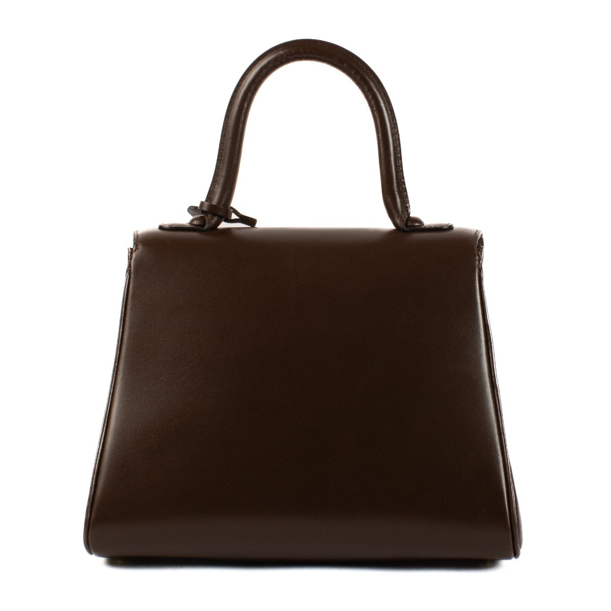 Sac Delvaux Brillant PM en veau Box marron + bandoulière