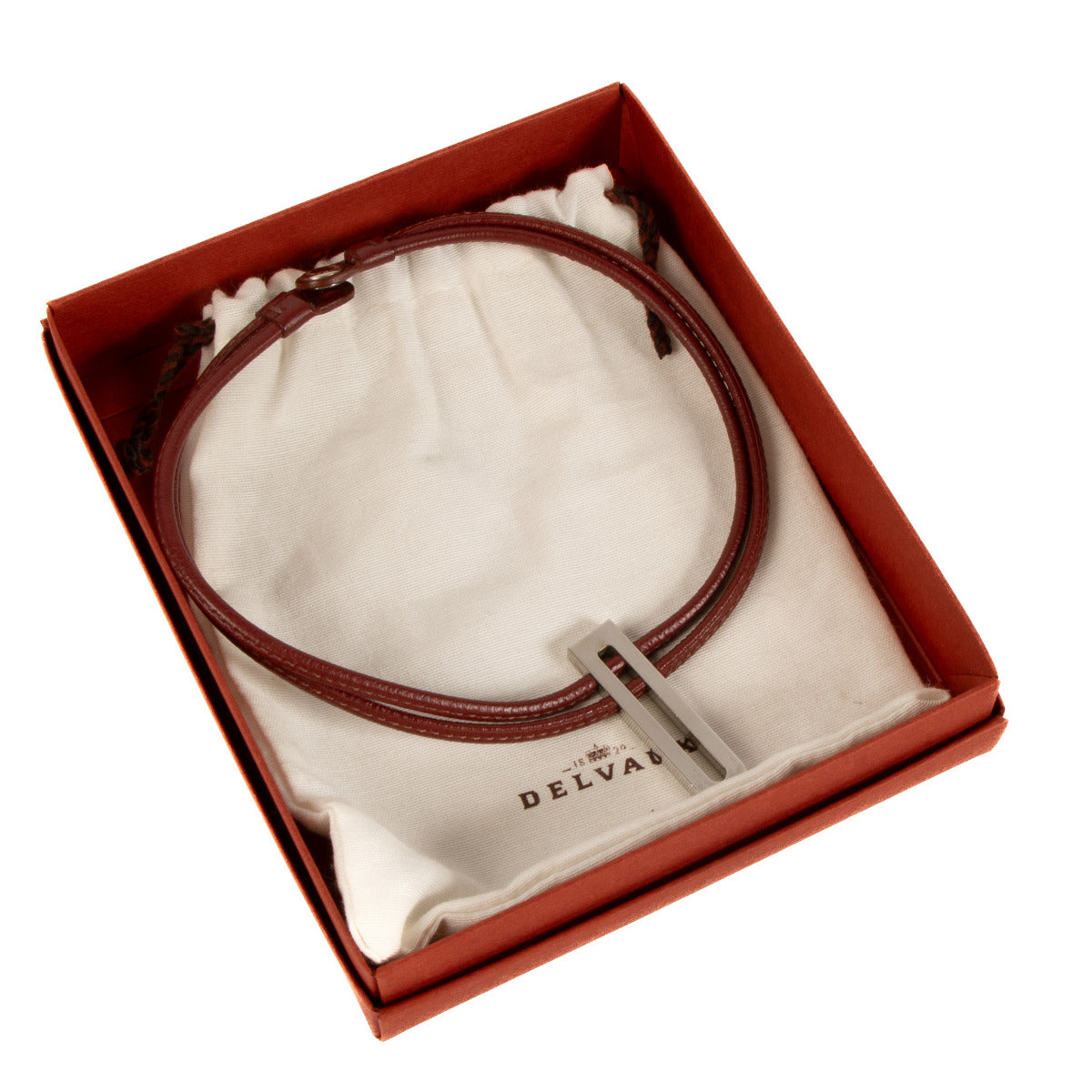 Delvaux Red D Leren Ketting