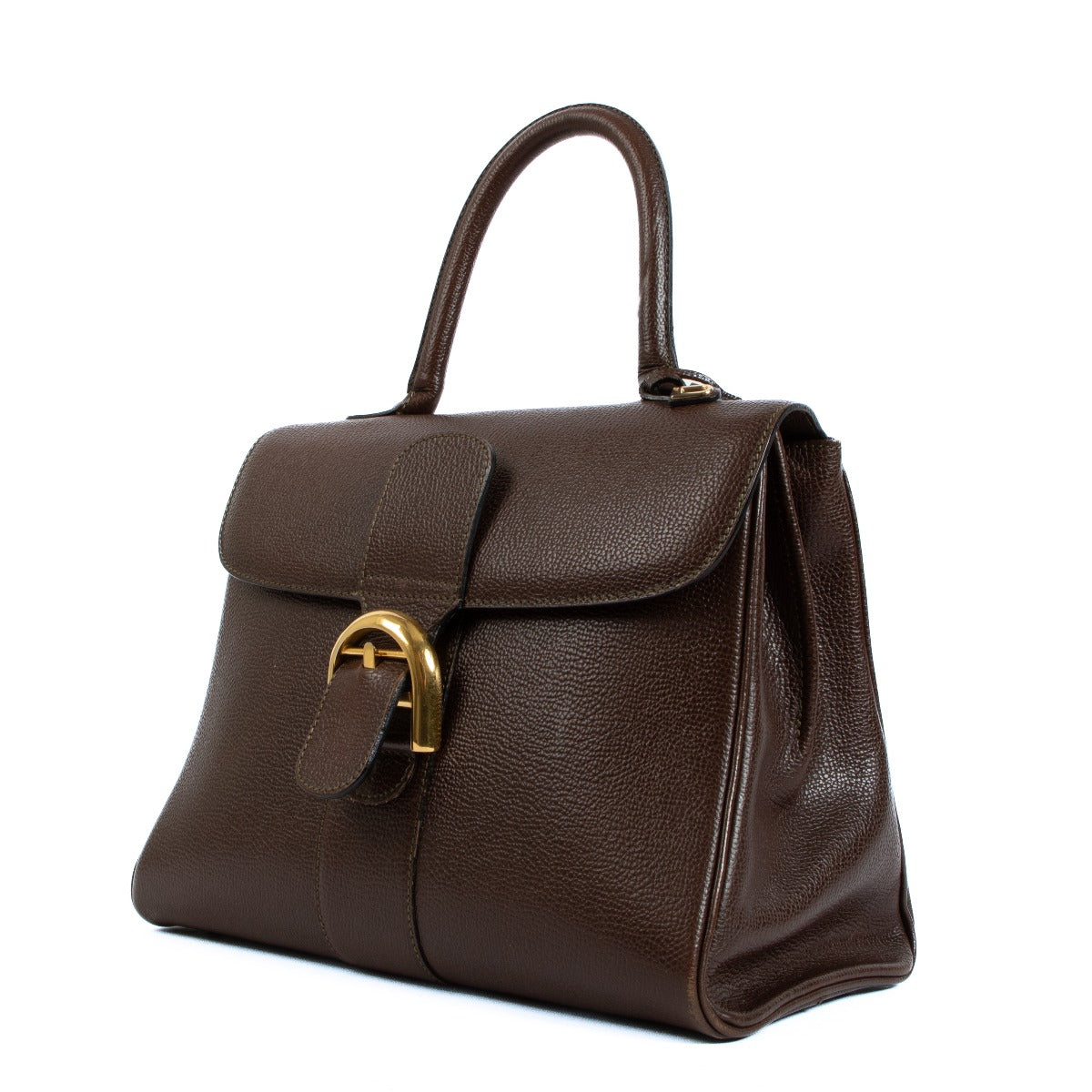 Delvaux Brillant MM Brown Leather
