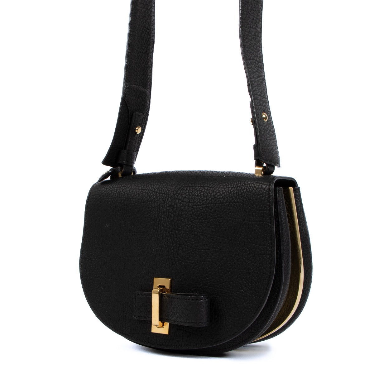 Shop safe online at Labellov in Antwerp this 100% authentic second hand Delvaux Le Mutin Black Crispy Calf Crossbody
