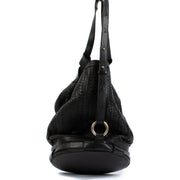 Delvaux Black Toile de Cuir Bucket Bag