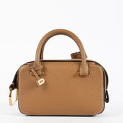 Delvaux Cool Box Nano bag in Vegetal Taurillon Soft leather with gold-tone hardware, available at Labellov.com