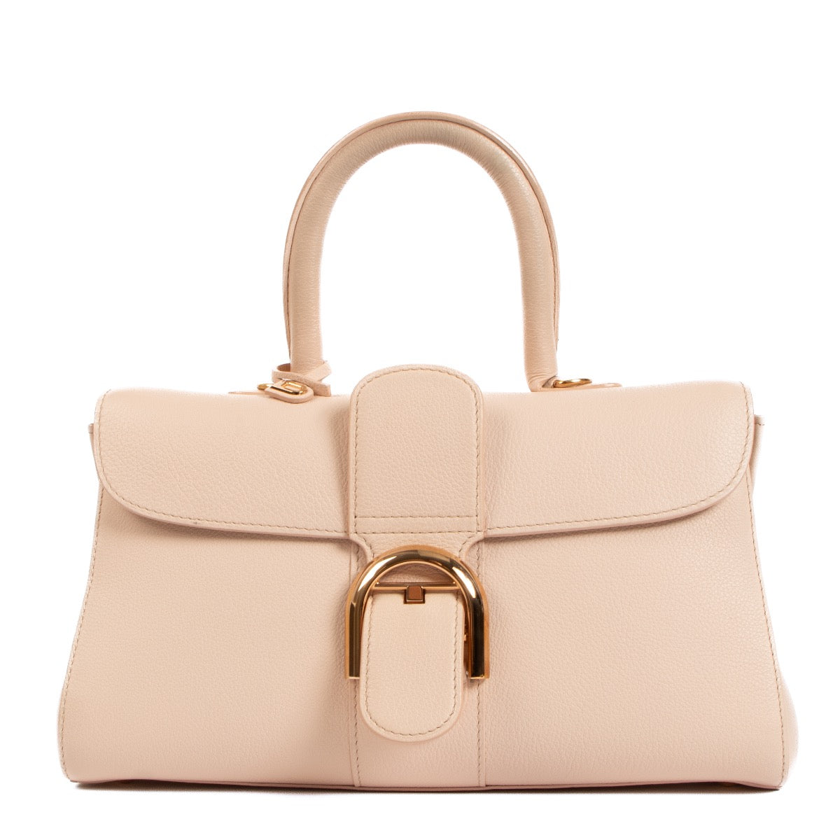 Shop safe online at Labellov in Antwerp, Brussels and Knokke this 100% authentic second hand Delvaux Nude Sellier Brillant East/West Mini Bag