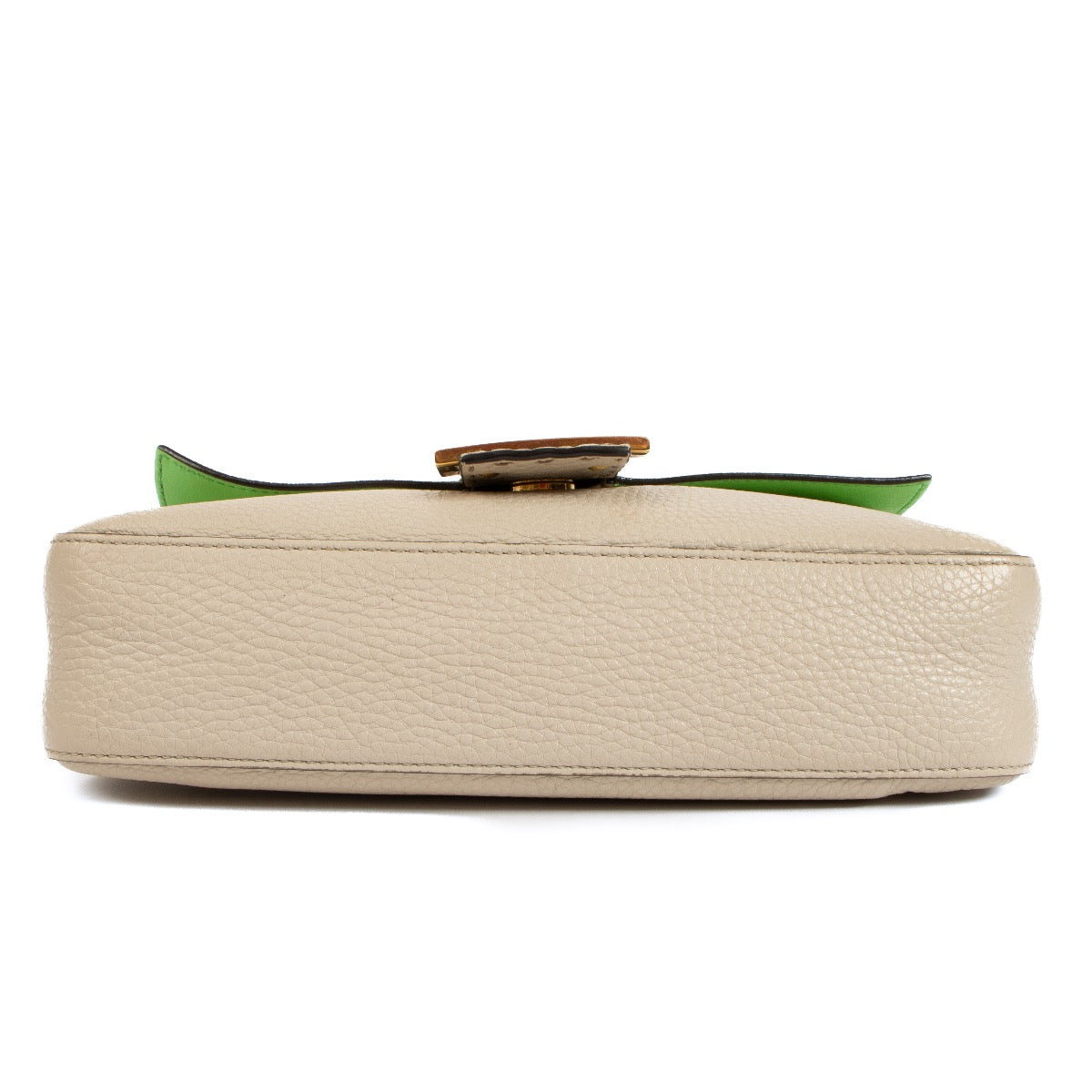 Shop an authentic Fendi Beige Camellia Cuoio Romano Leather Baguette Bag on Labellov.com