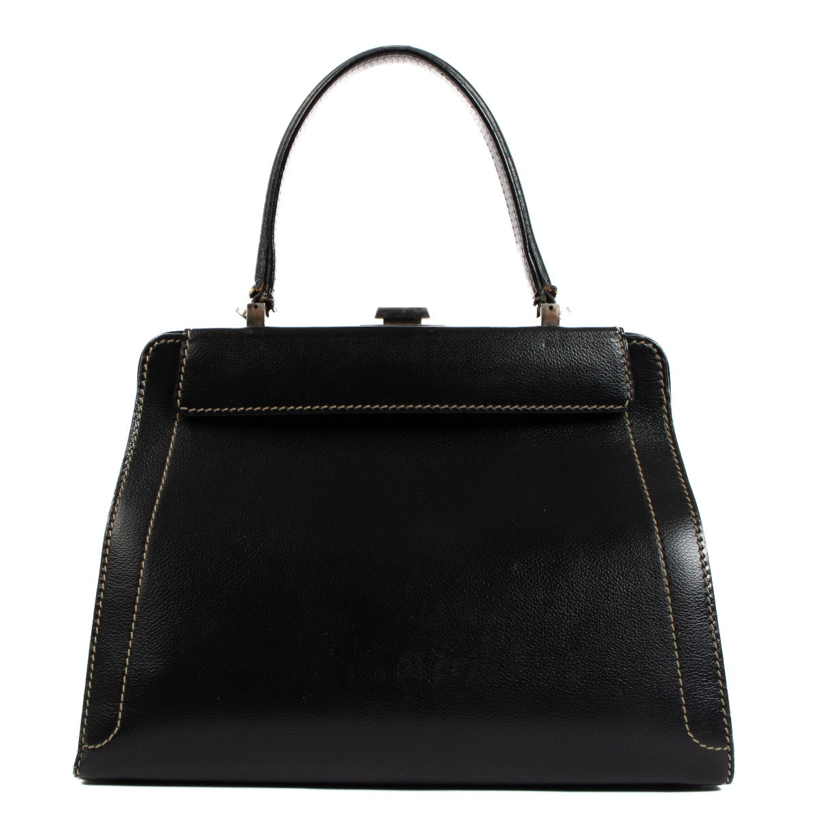 Delvaux Black Jumping Illusion Top Handle Bag