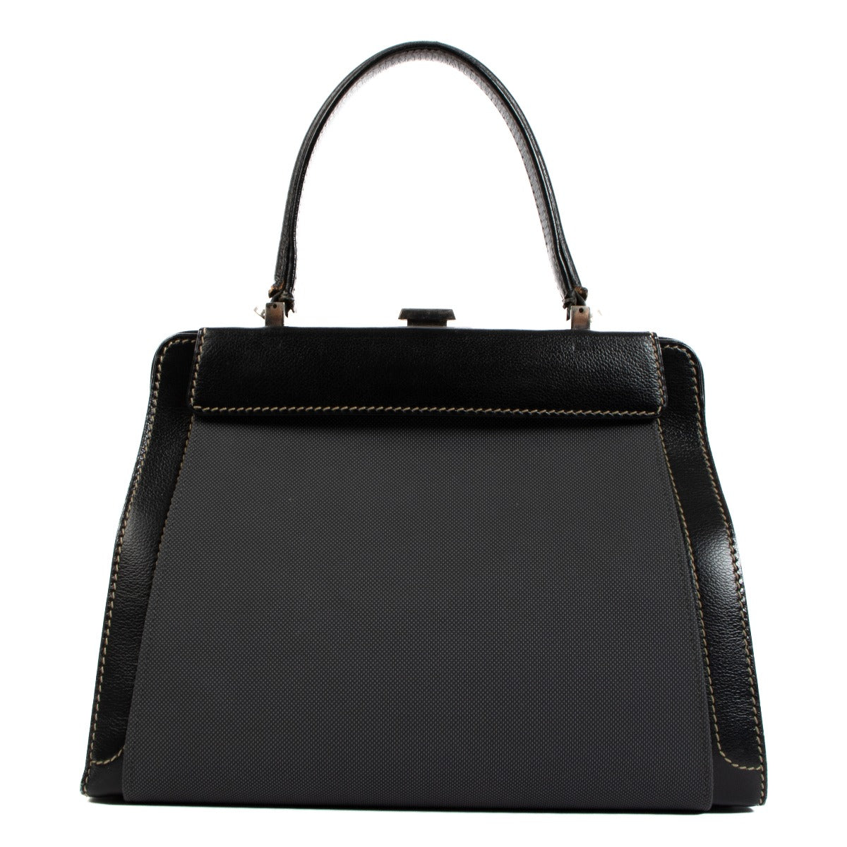 Delvaux Black Jumping Illusion Top Handle Bag