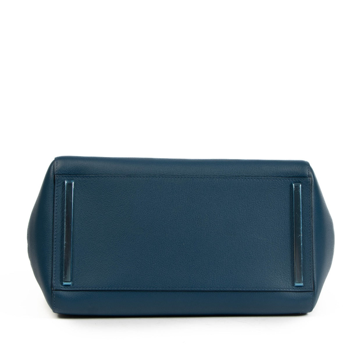 Delvaux Bleu de Prusse Cadence Simplissime N/S PM Tote Bag