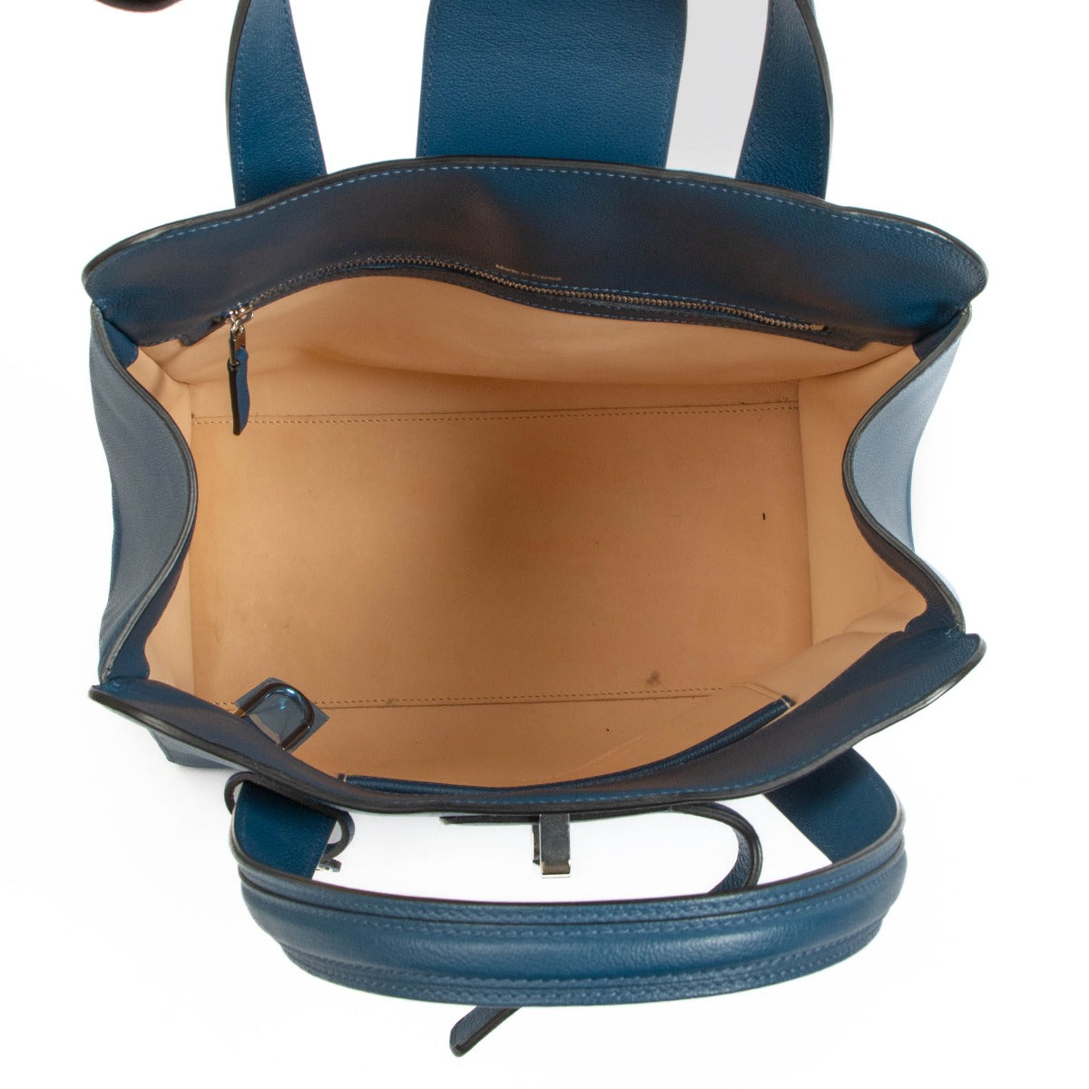 Delvaux Bleu de Prusse Cadence Simplissime N/S PM Tote Bag