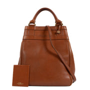 Delvaux Cognac Canter Roseau Bag