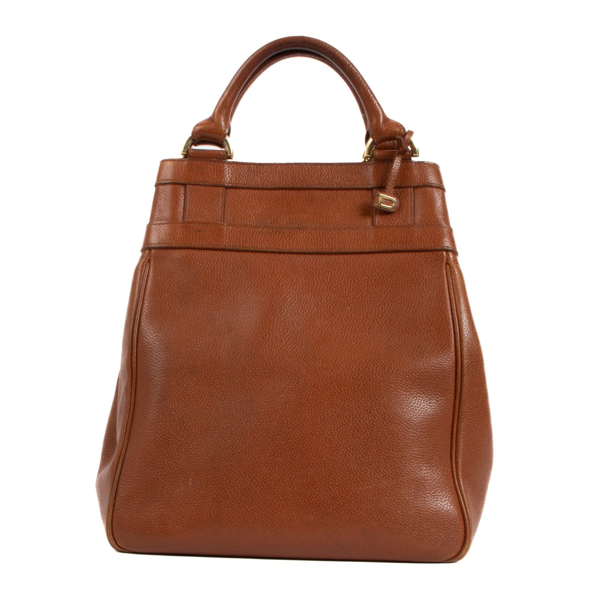 Delvaux Cognac Canter Roseau Bag