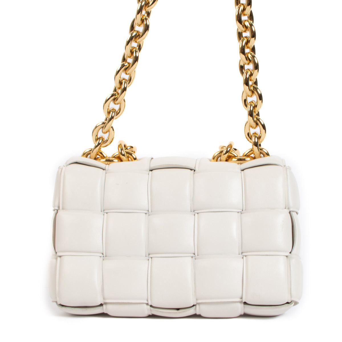Bottega Veneta Chalk Chain Cassette Tas