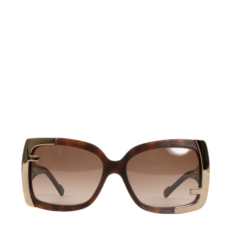 Shop safe online at Labellov in Antwerp, Brussels and Knokke these 100% authentic second hand Fendi Brown Acetate FS5117 Sunglasses