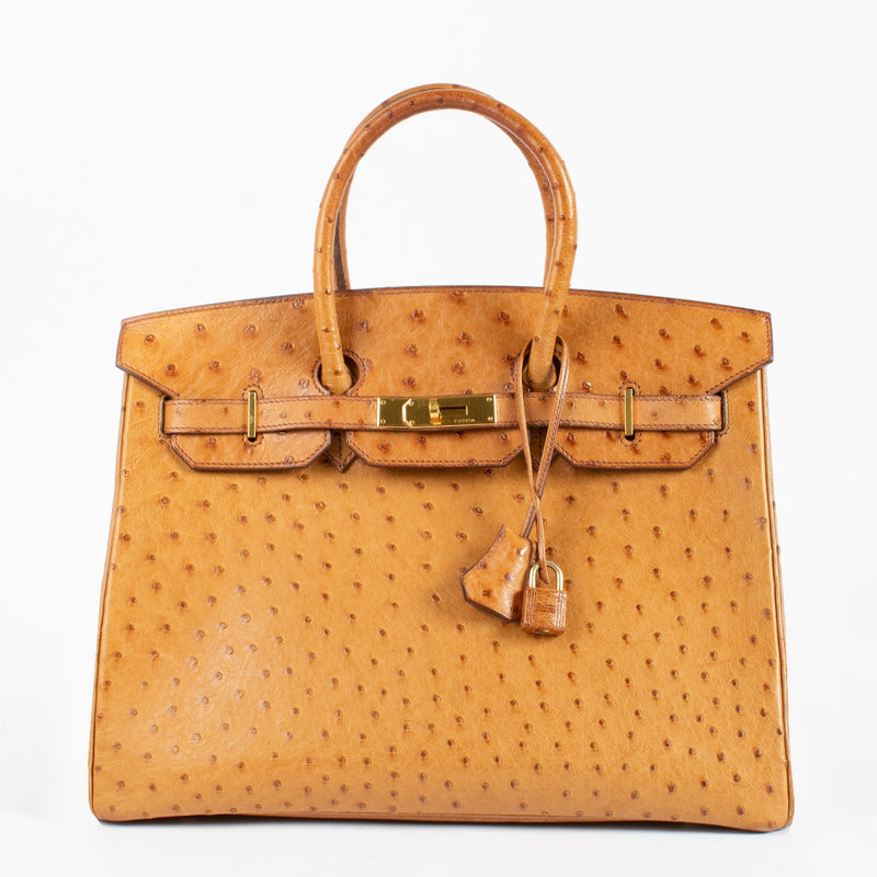 Hermès Birkin 35 Gold Ostrich GHW