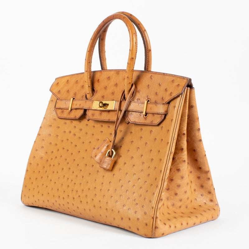 Hermès Birkin 35 Gold Ostrich GHW