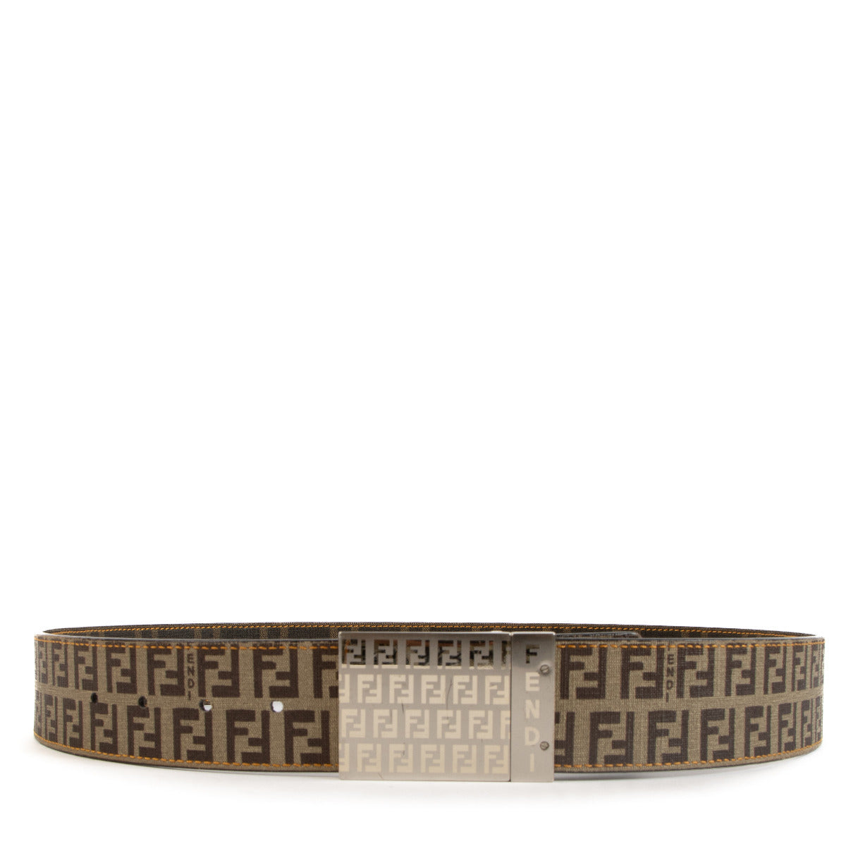 Ceinture Fendi FF réversible en cuir - taille 95
