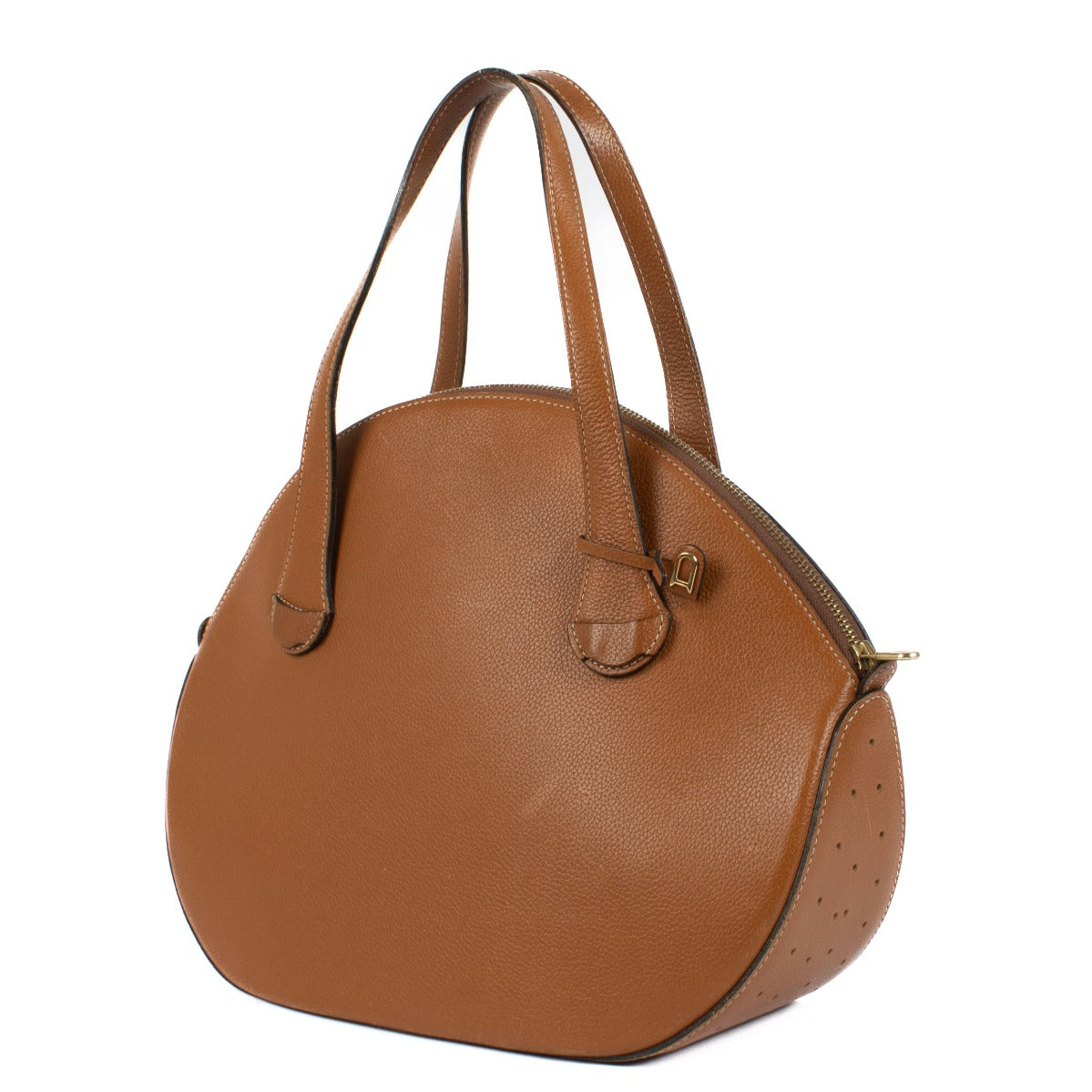 Delvaux Camel Leather Vintage Handbag