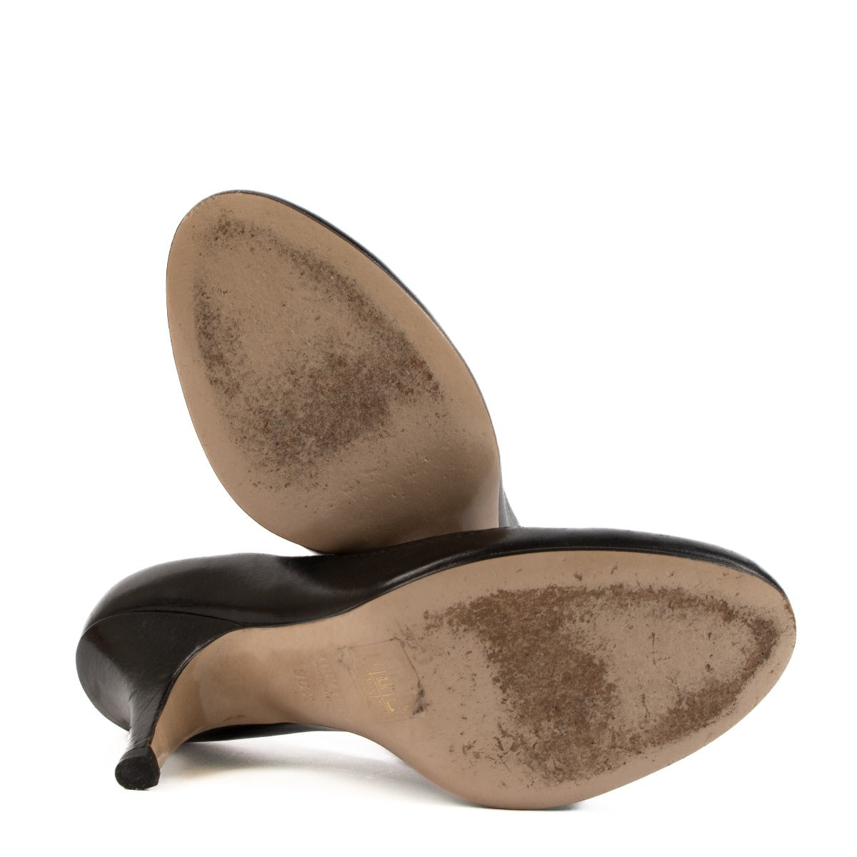 Escarpins Miu Miu Vitello Shine noirs à bords festonnés - Taille 36.5