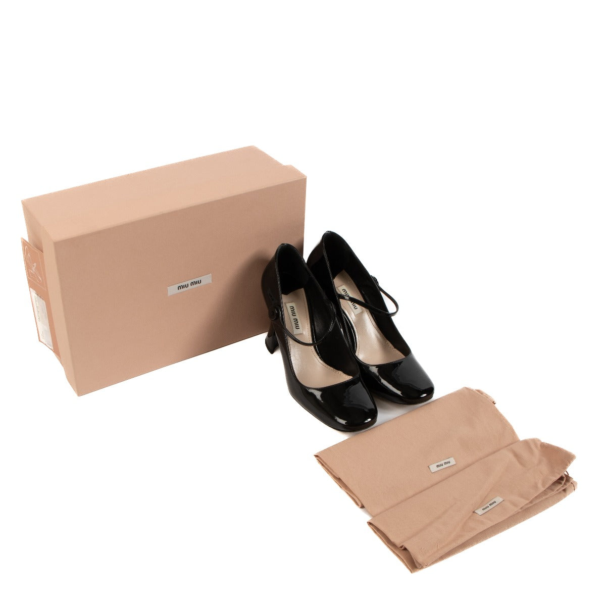 Miu Miu Black Patent Leather Mary Jane Pump