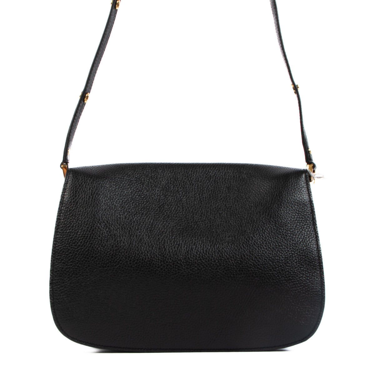 Marni Black Leather Saddle Bag