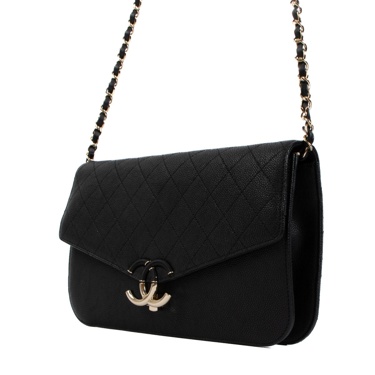 Chanel Black Caviar Leather Coco Cuba Flap Bag