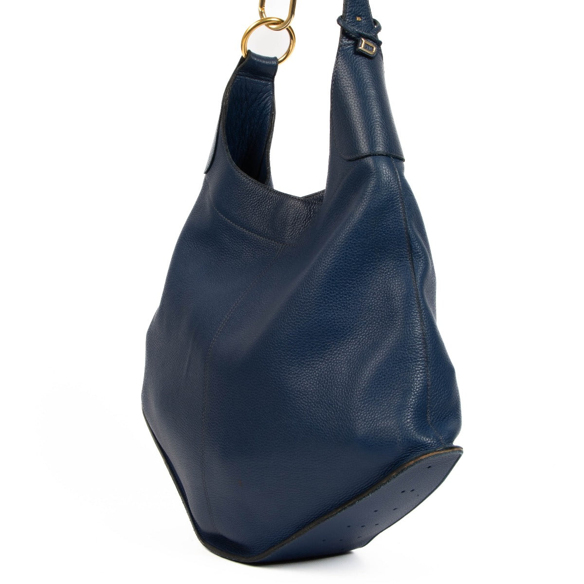 shop 100% authentic second hand Delvaux Blue Satan Shoulder Bag on Labellov.com