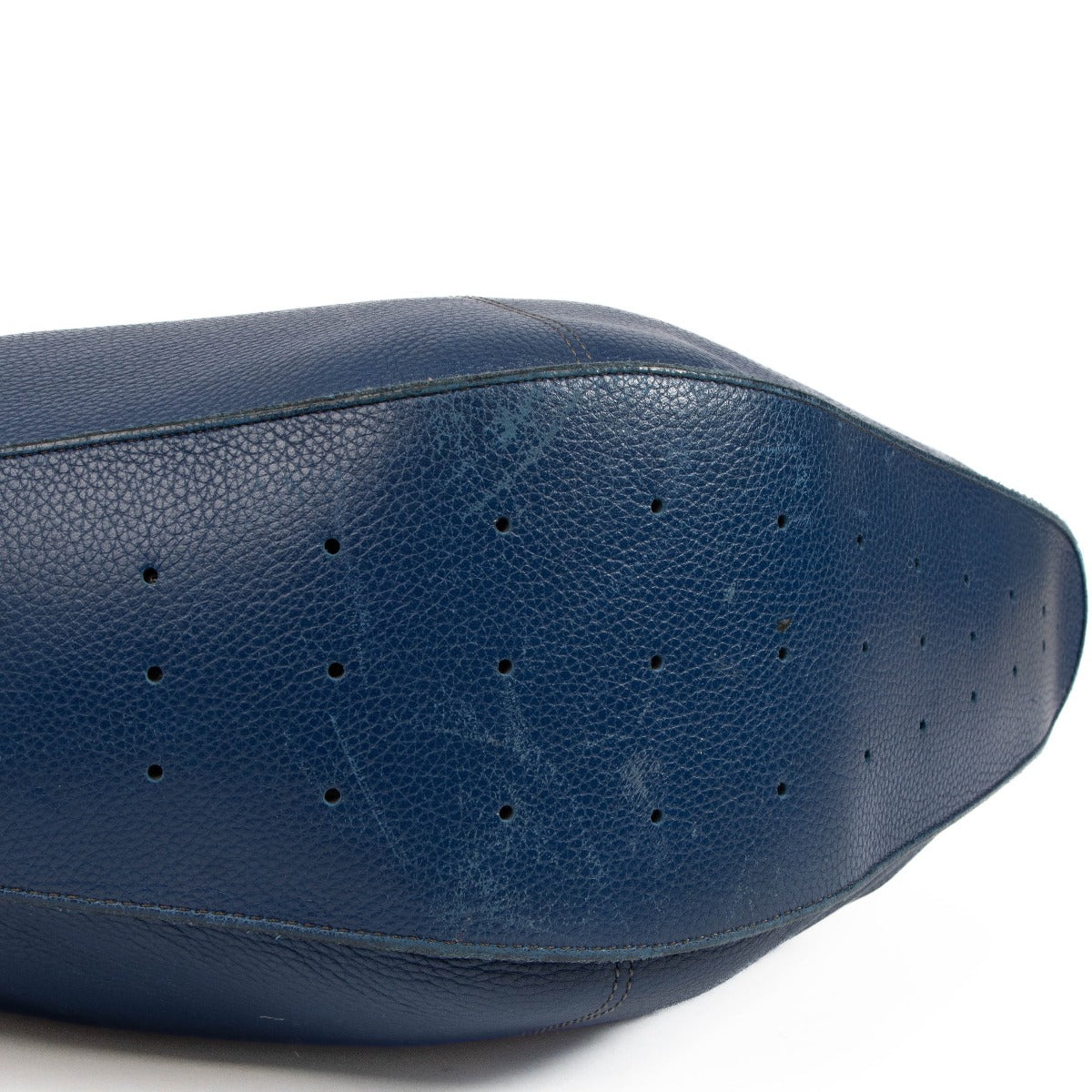 Delvaux Blue Satan Shoulder Bag