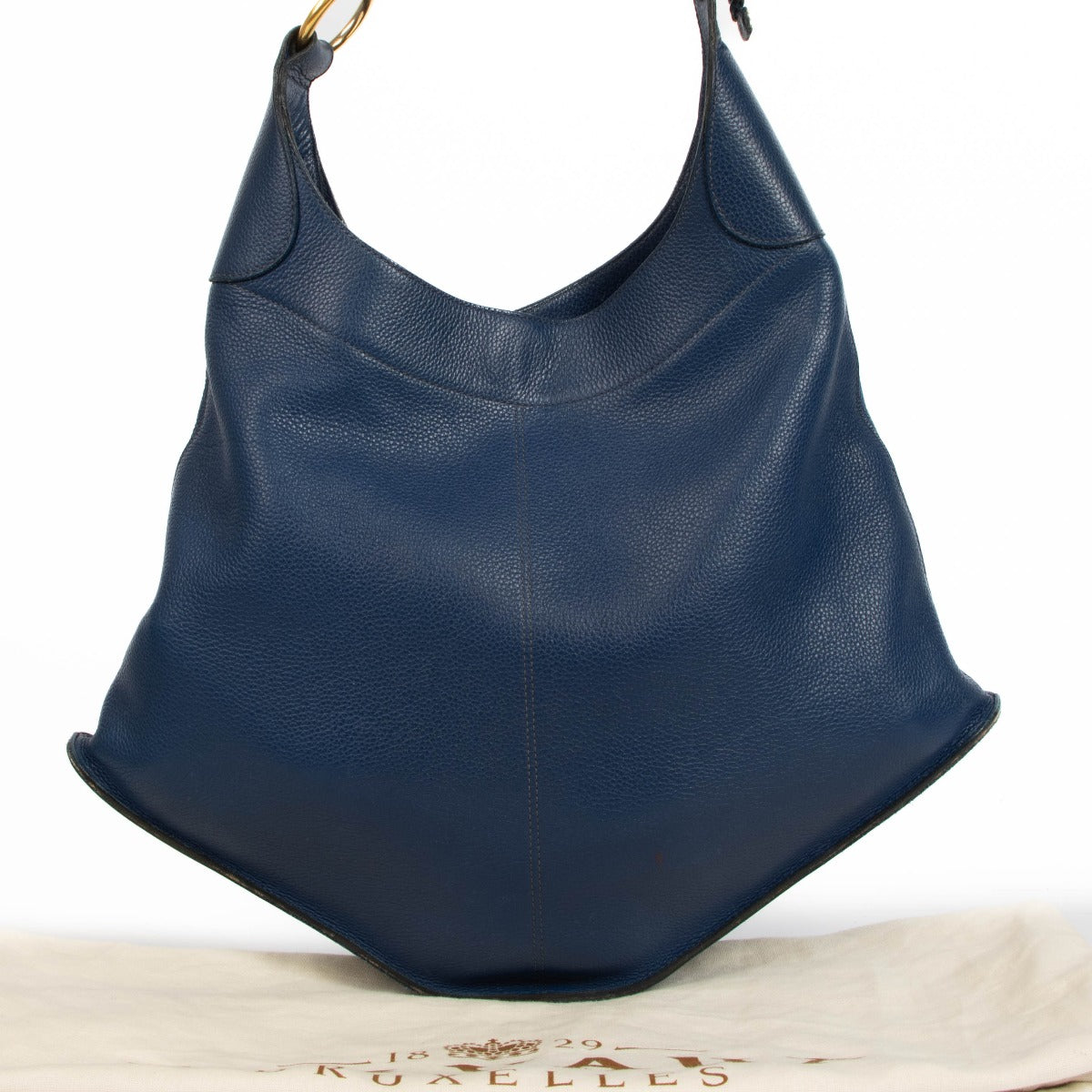 shop 100% authentic second hand Delvaux Blue Satan Shoulder Bag on Labellov.com