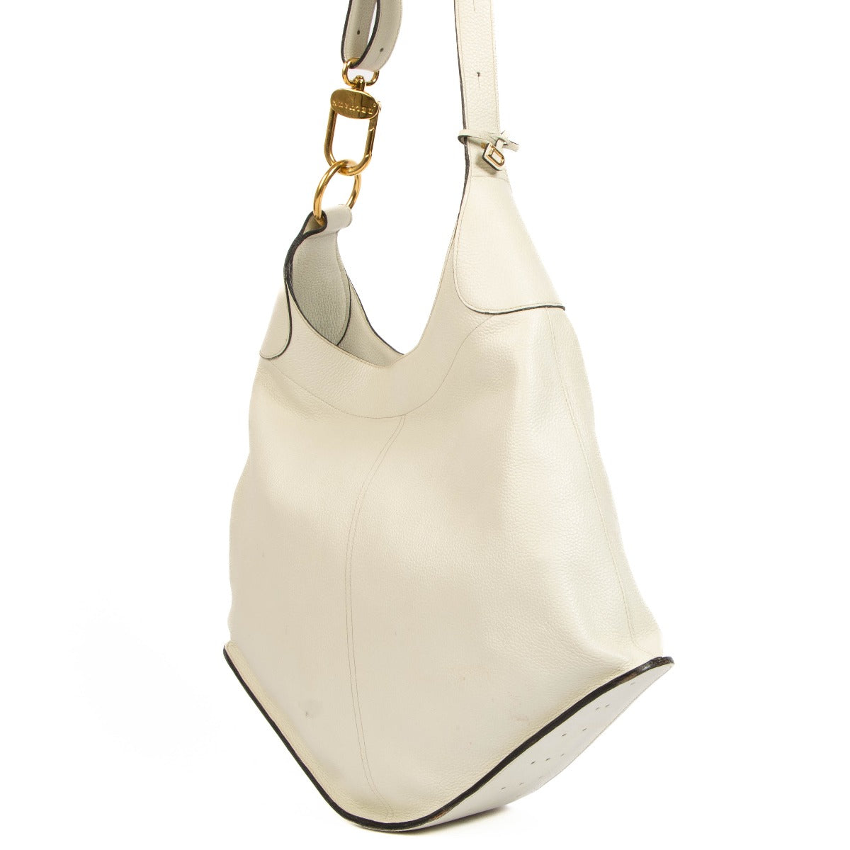 Delvaux White Satan Shoulder Bag