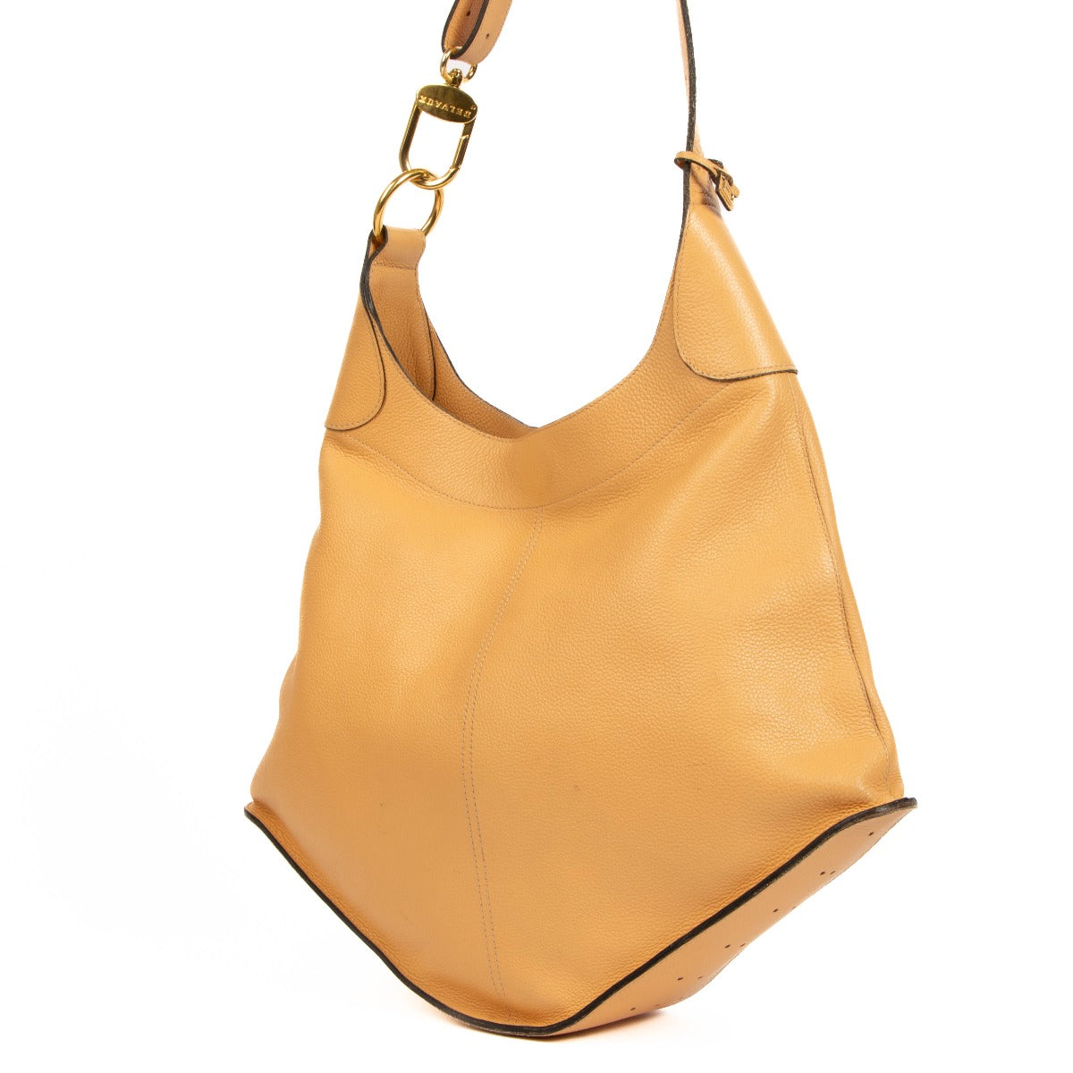 Delvaux Beige Satan Shoulder Bag