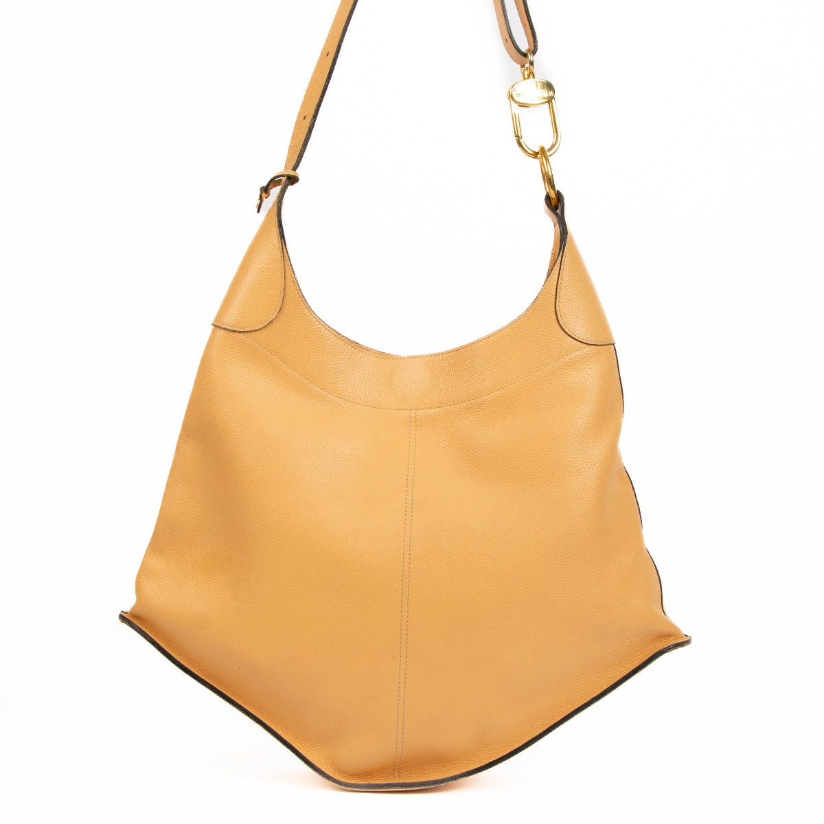 Delvaux Beige Satan Schoudertas