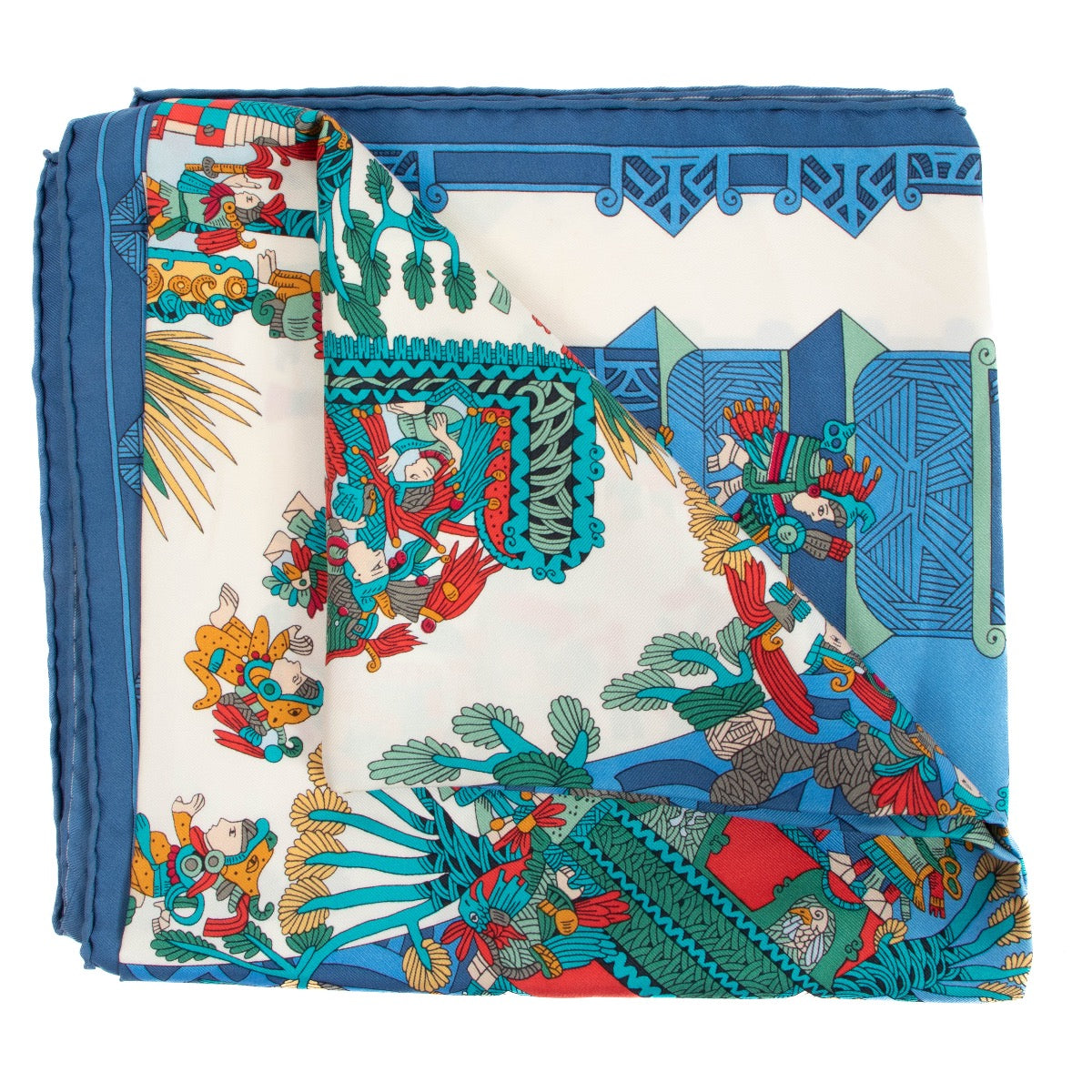 Shop safe online at Labellov in Antwerp Brussels and Knokke this 100% authentic second hand Hermès Multicolor 'Astres et Soleils' Silk Carrée 90 Scarf