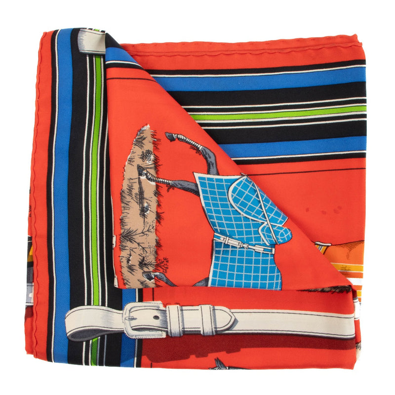 shop 100% authentic second hand Hermès Couvertures Et Tenues De Jour Carré 90 Silk Scarf on Labellov.com