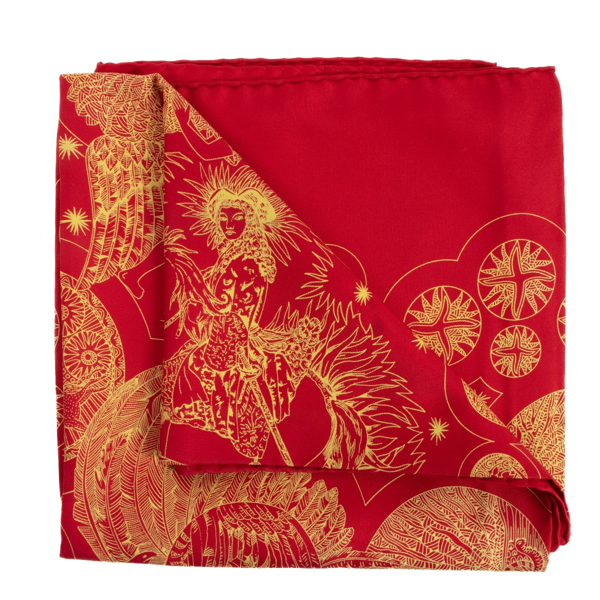shop 100% authentic second hand Hermès Le Roy Soleil Carré 90 Silk Scarf on Labellov.com
