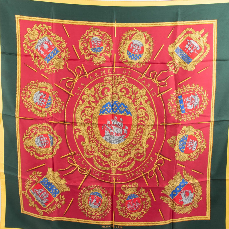 shop 100% authentic second hand Hermès Les Armes De Paris Silk Scarf on Labellov.com