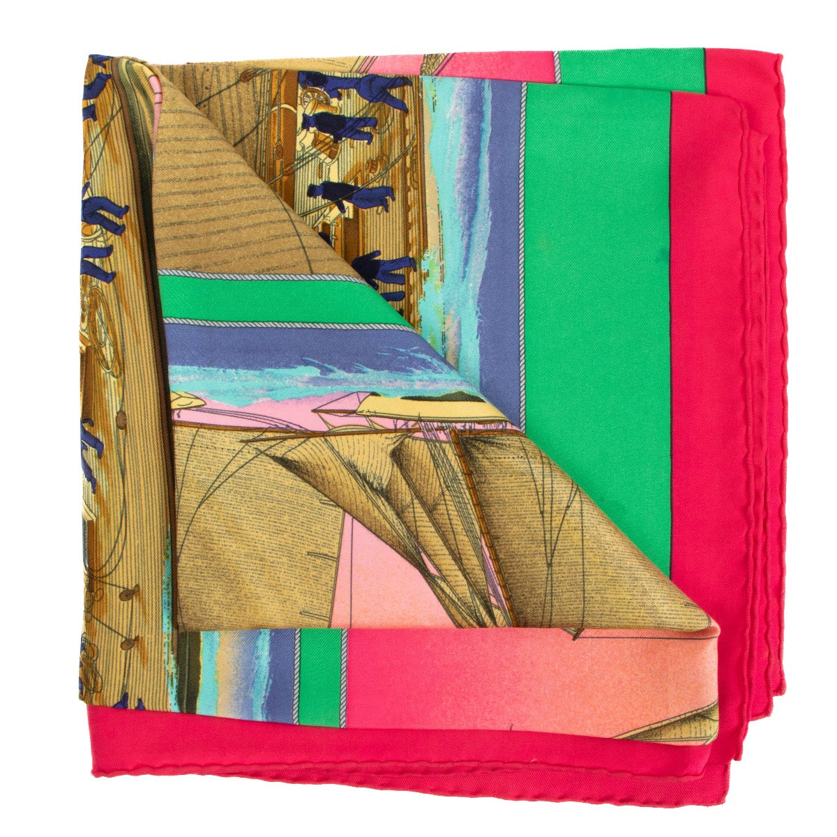 shop 100% authentic second hand Hermès Rafales Carré 90 Silk Scarf on Labellov.com