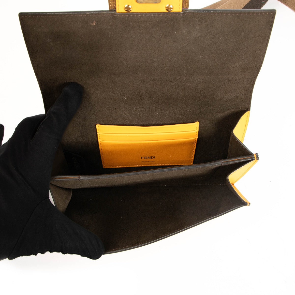 Sac bandoulière plat Baguette Clementine Fendi