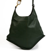 shop 100% authentic second hand Delvaux Green Satan Leather Shoulder Bag on Labellov.com