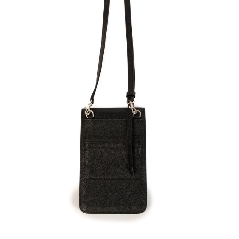 Balenciaga Black Phone Pouch Crossbody Bag