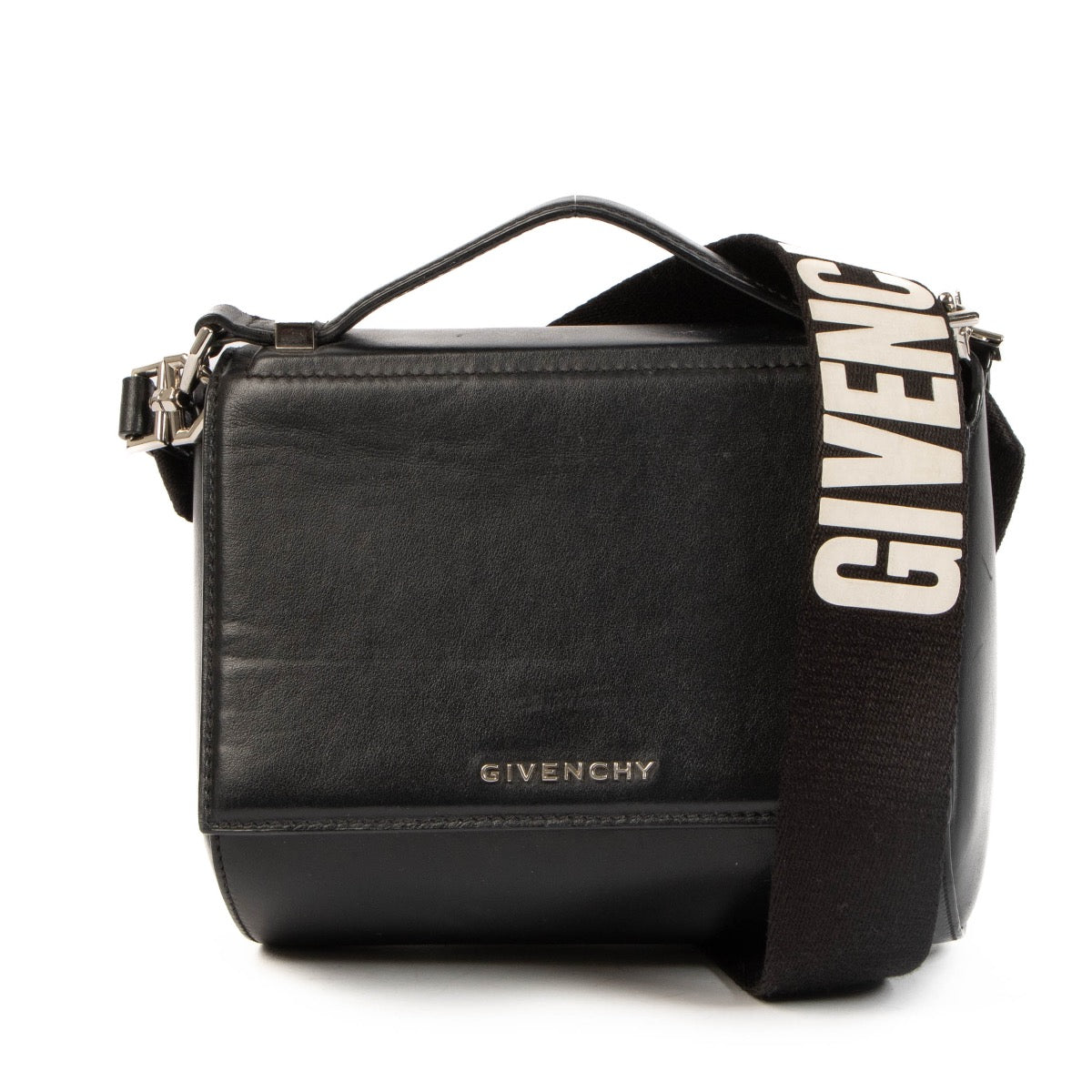 Shop safe online at Labellov in Antwerp, Brussels and Knokke this 100% authentic second hand Givenchy Black Pandora Box Crossbody