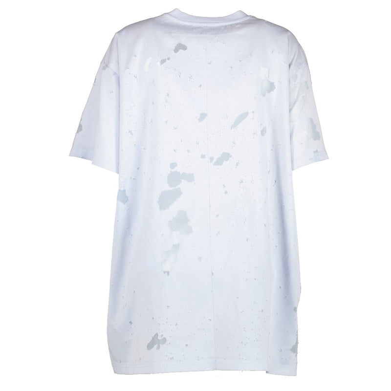 shop 100% authentic second hand Givenchy Blue Distressed Logo T-shirt - Size M on Labellov.com
