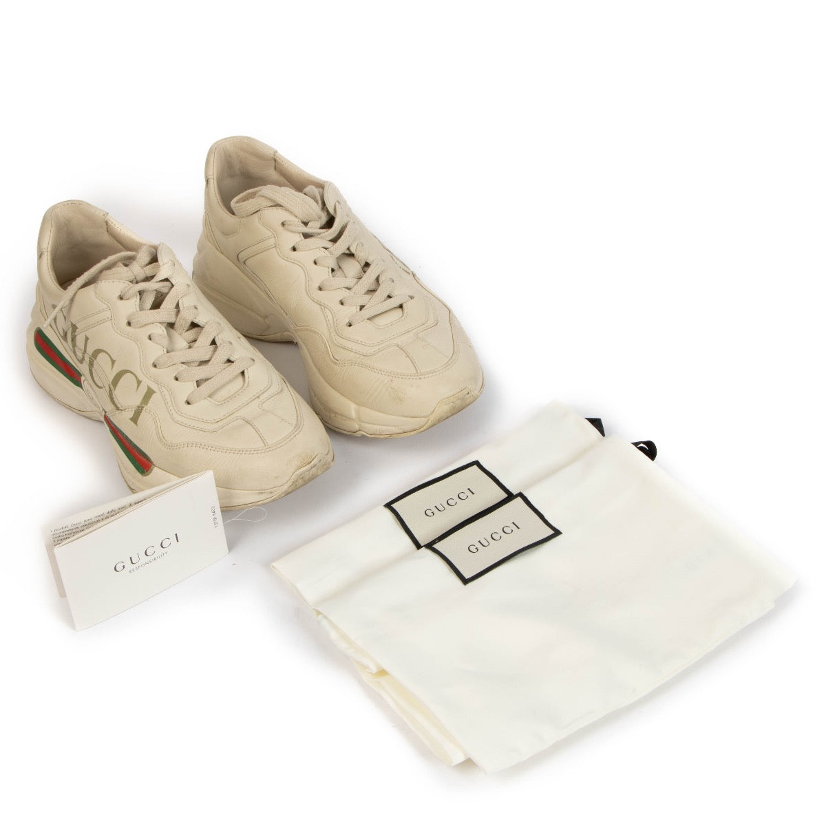 Gucci Rython Logo Sneakers - size 36