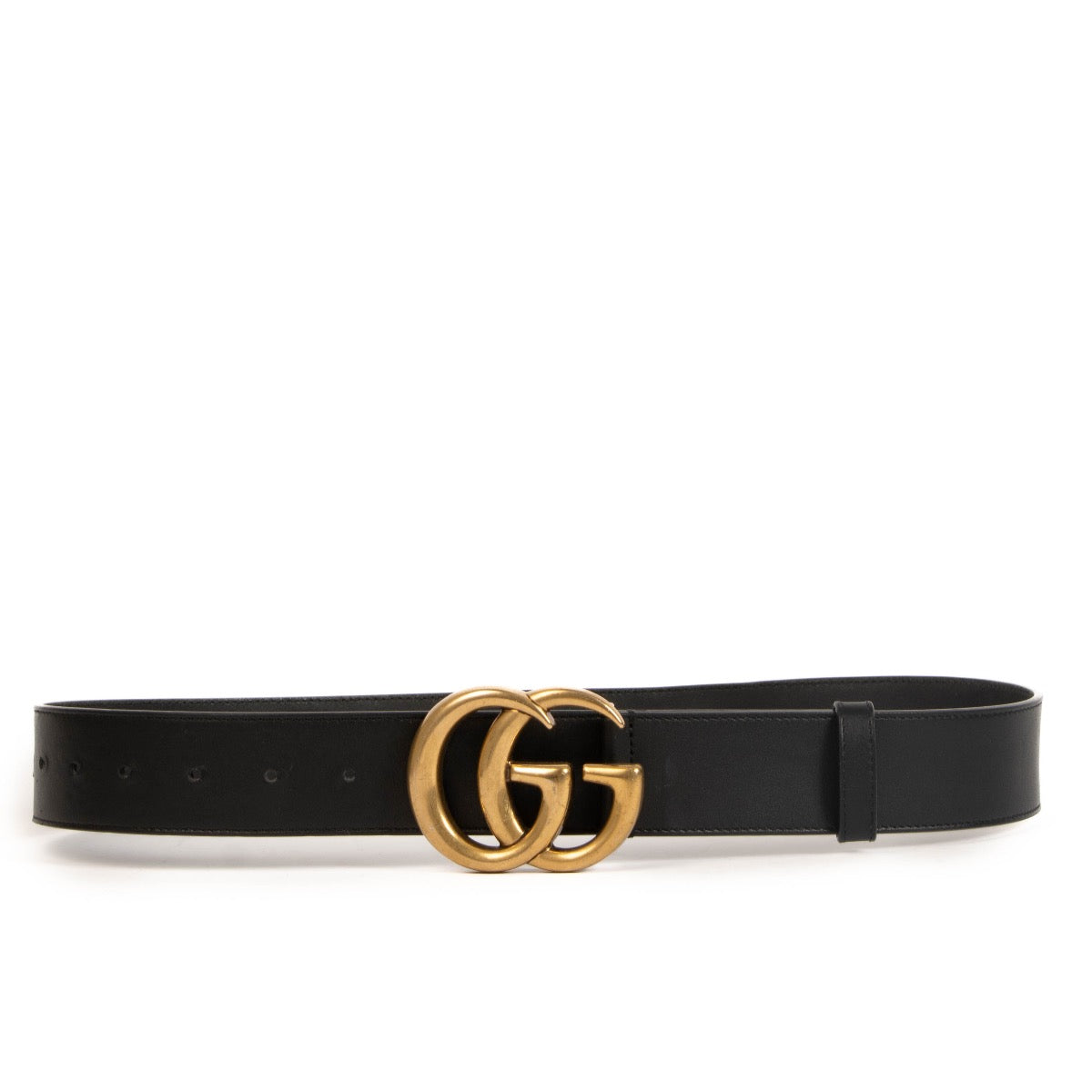 Shop safe online at Labellov in Antwerp, Brussels and Knokke this 100% authentic second hand Gucci Black Leather Marmont Belt - size 80
