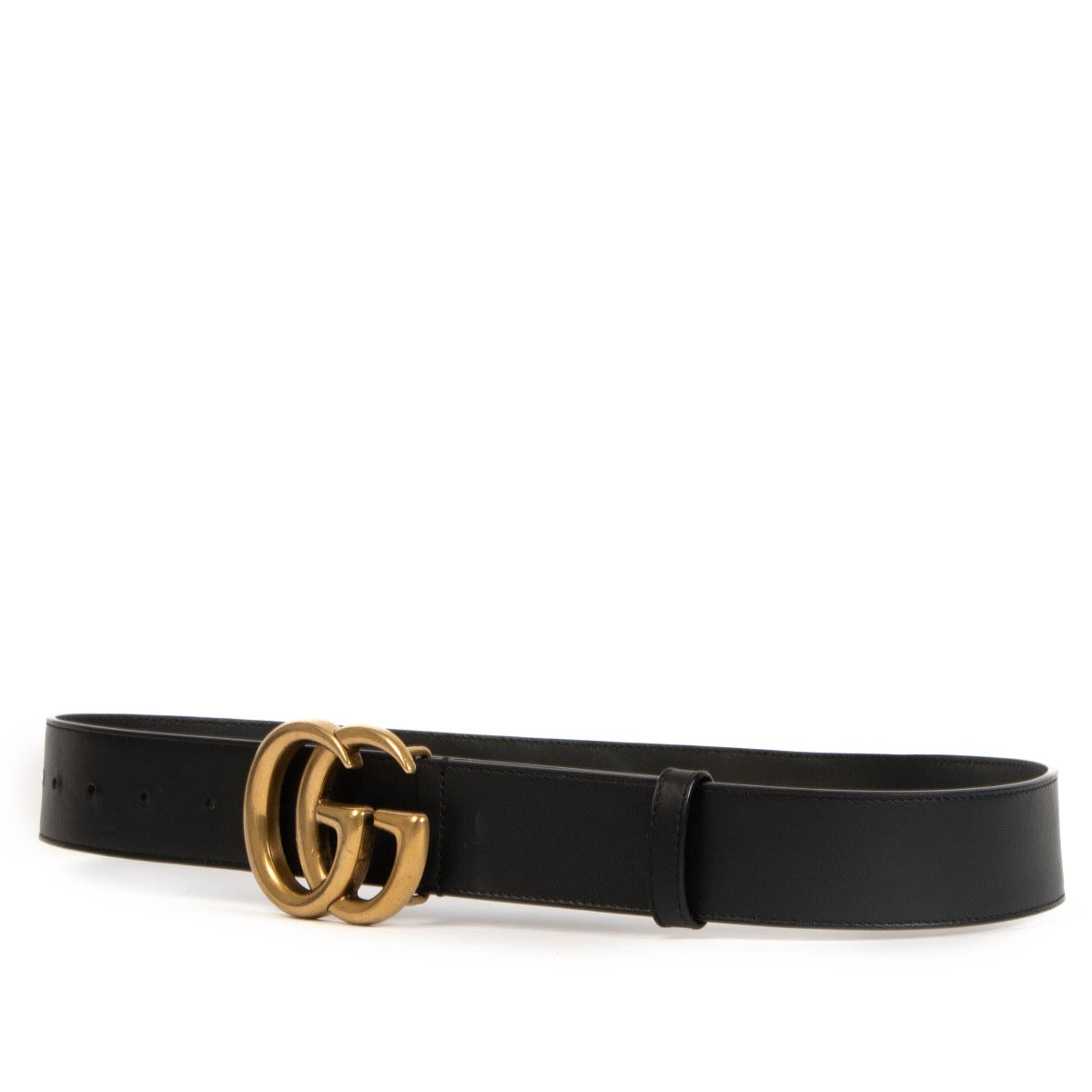 Shop safe online at Labellov in Antwerp, Brussels and Knokke this 100% authentic second hand Gucci Black Leather Marmont Belt - size 80