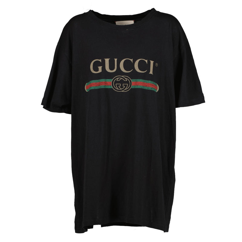 shop 100% authentic second hand Gucci Black Logo T-shirt - Size L on Labellov.com