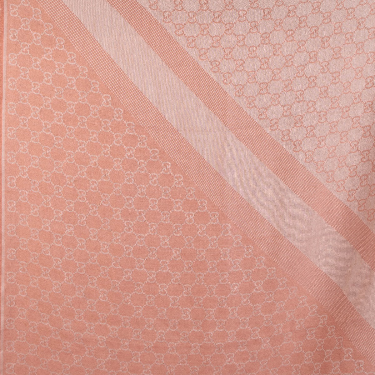 Gucci Pink GG Jacquard Shawl
