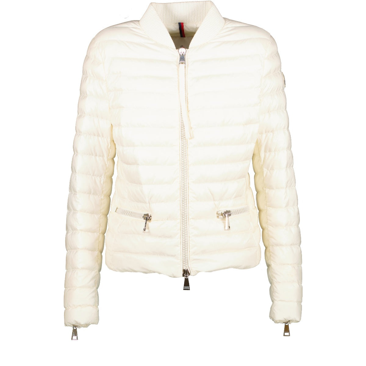 Moncler White Blen Lightweight Down Jacket