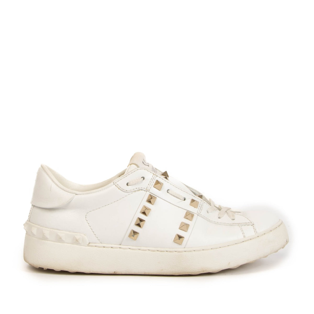 Valentino Garavani White Untitled Rockstud Sneakers